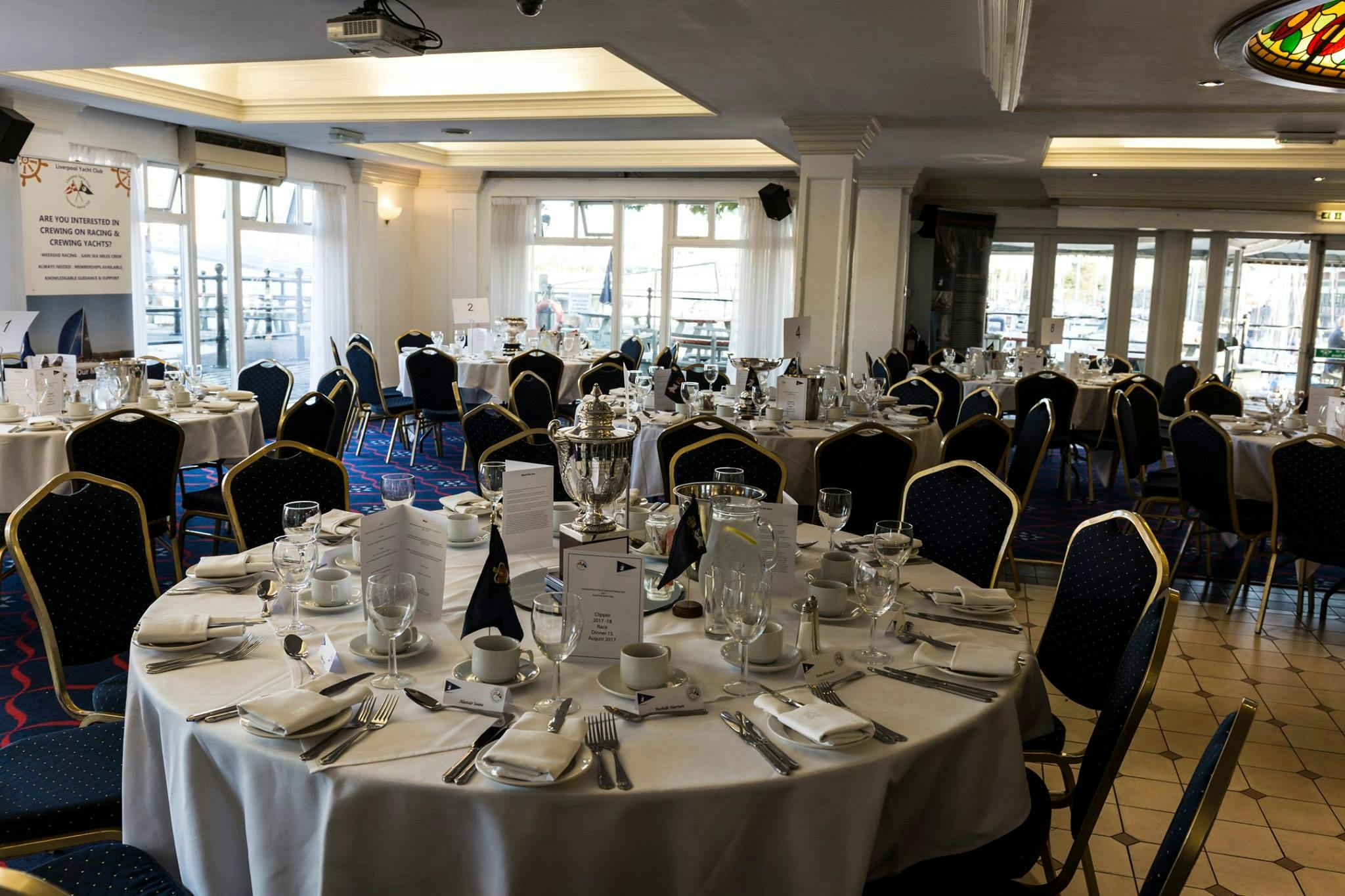 Elegant event space at Spinnaker Function Suite, perfect for conferences and banquets.