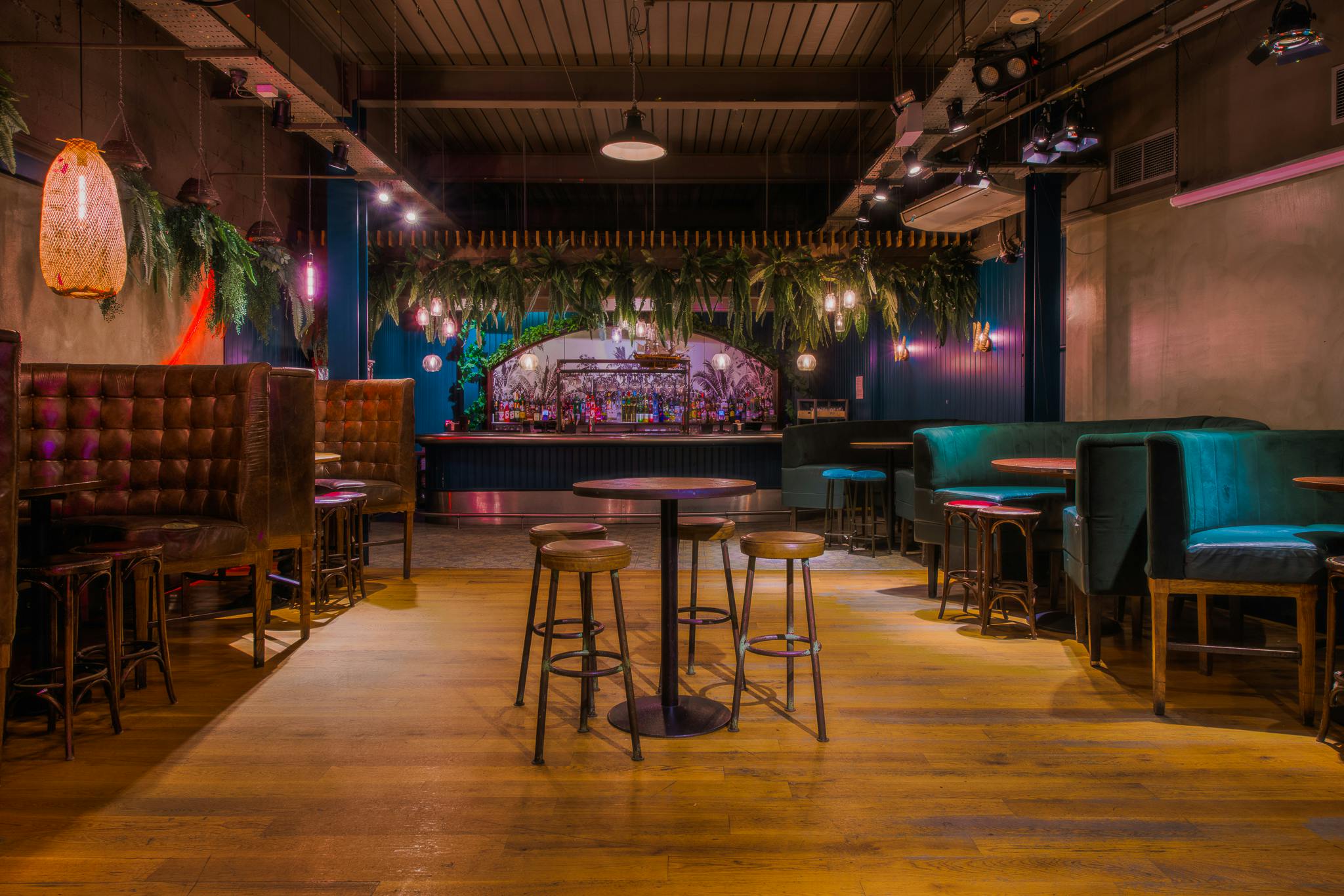 Night Jar bar in Revolution Cardiff, vibrant event space for networking and gatherings.