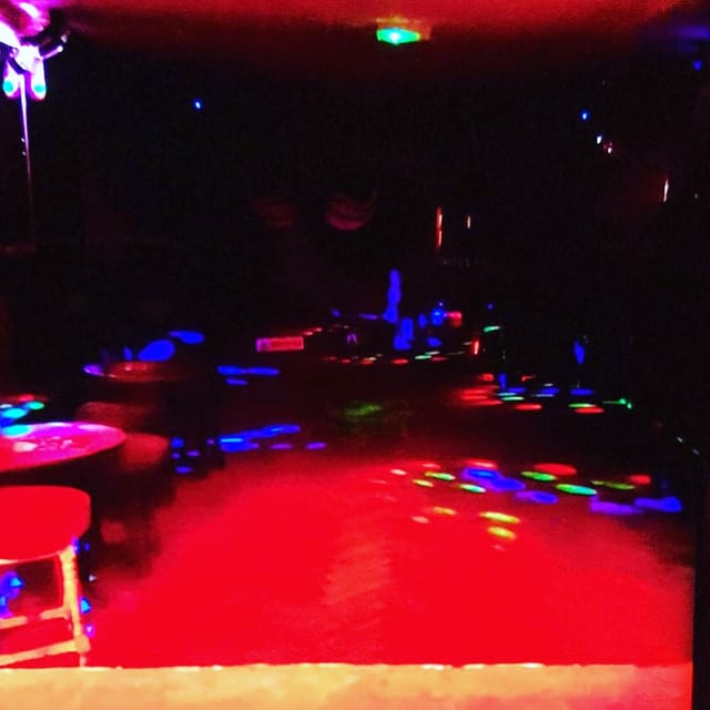 Vibrant event space at Moustache Bar Dalston, ideal for parties and gatherings.