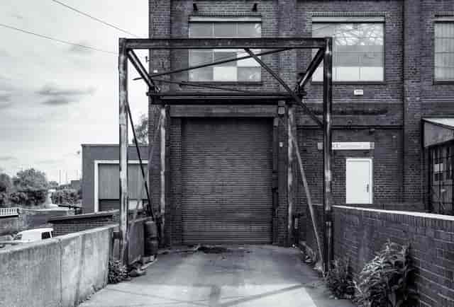 Industrial crane at The Rainbow Venues, perfect for creative events and photo shoots.