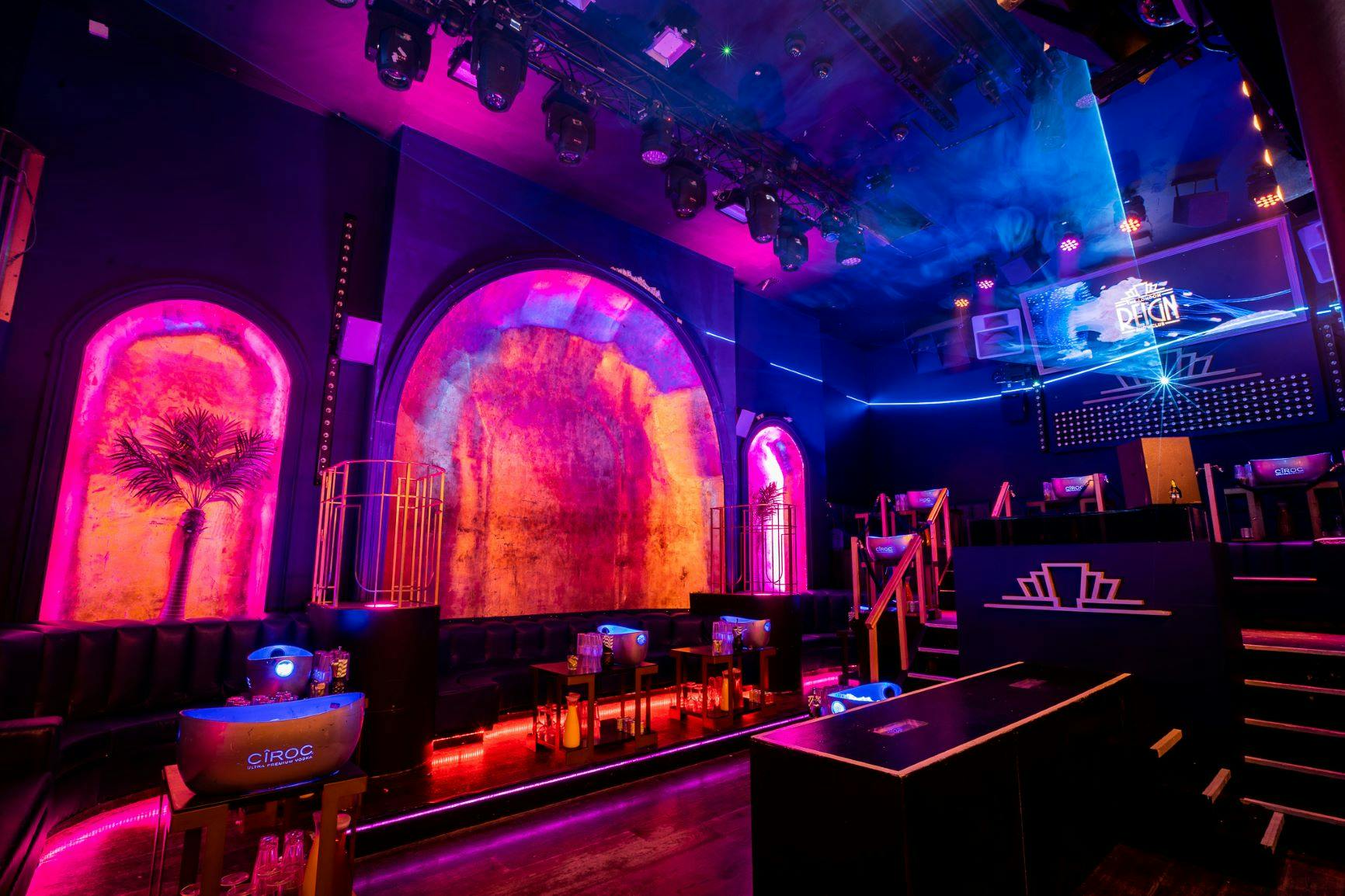 Vibrant event space in The London Reign, ideal for corporate gatherings and entertainment.