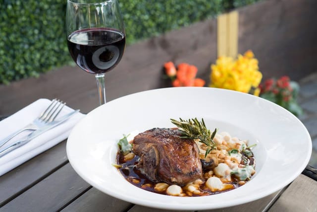 Elegant meat dish with herbs for upscale dining and networking events at Browns Mayfair.