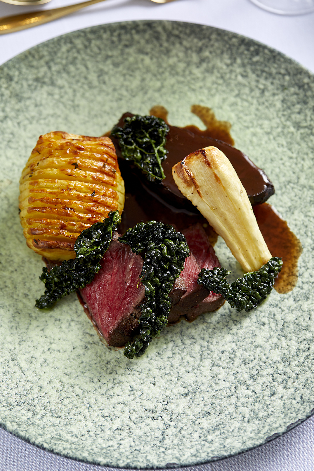 Gourmet Christmas dish at 41 Portland Place for upscale events and meetings.