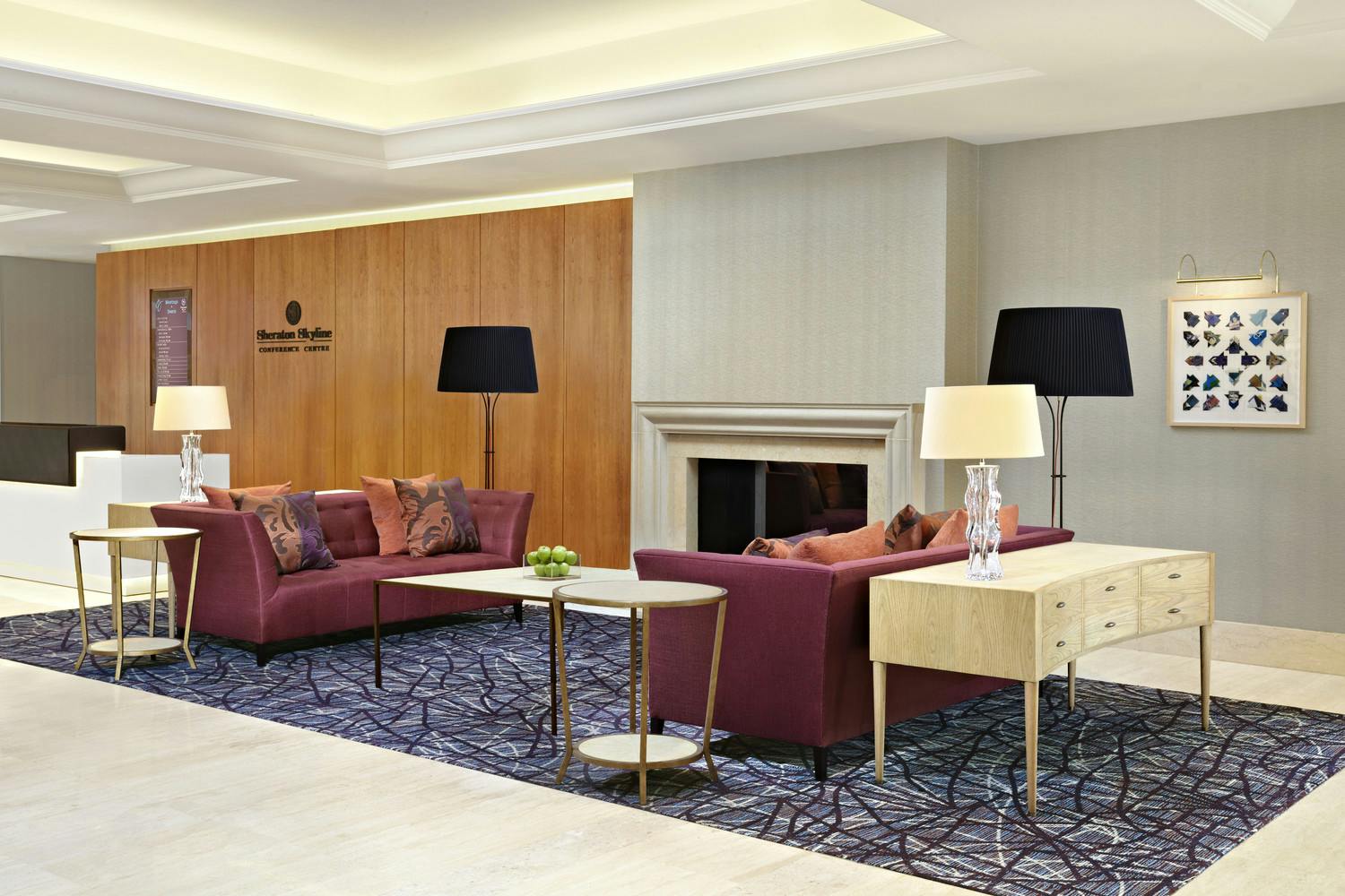 Pacific Suite lobby at Sheraton Skyline Hotel, ideal for networking and events.