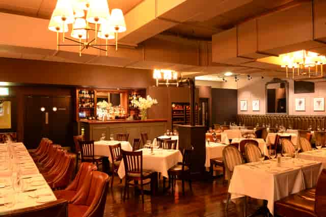 Sophisticated dining space at Balls Brothers Minster Court for events and meetings.
