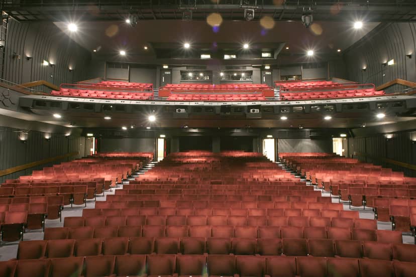 Peacock Theatre auditorium with tiered seating, ideal for conferences and presentations.