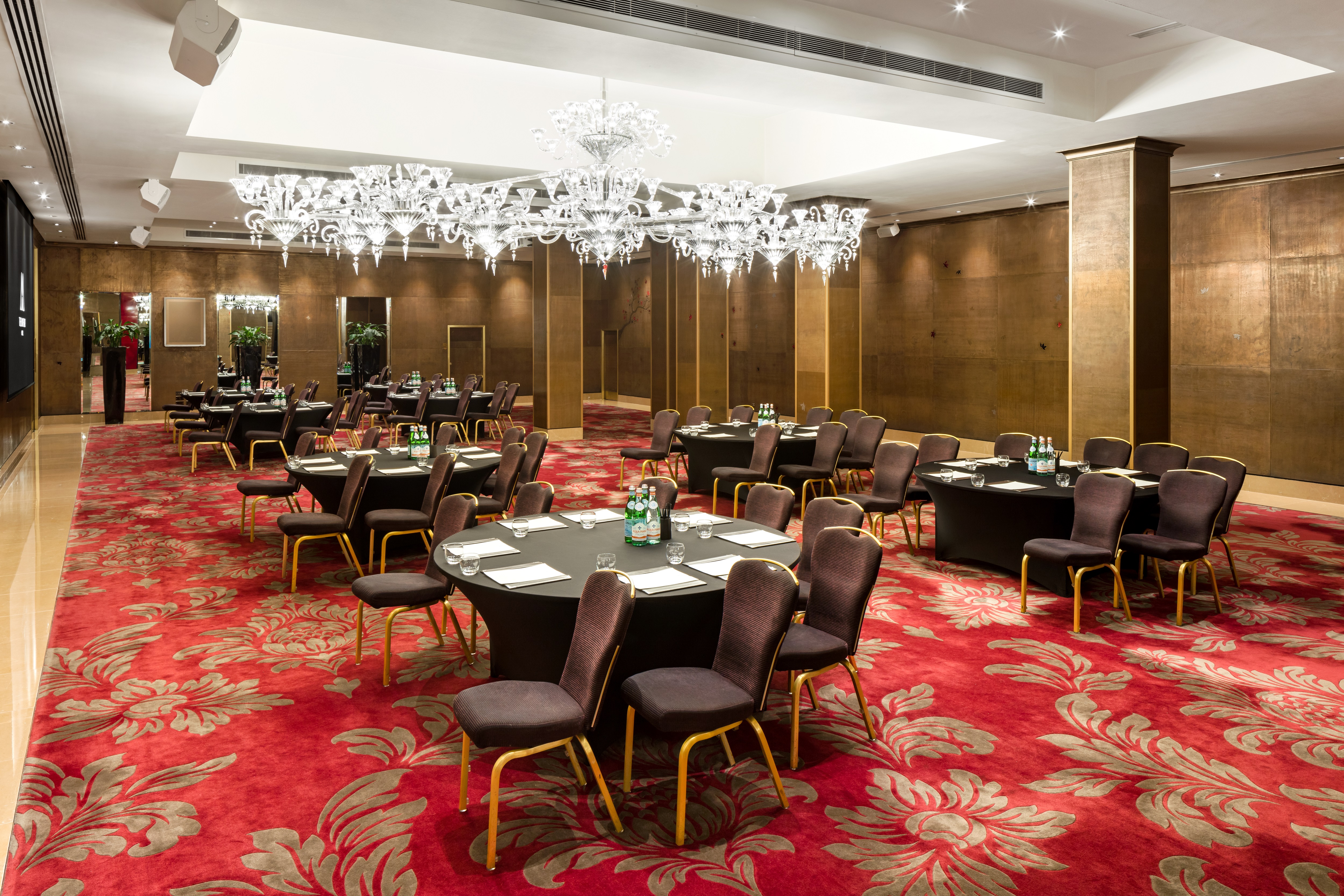 Elegant Crystal Room at The May Fair Hotel, perfect for upscale meetings and gala events. - Banner
