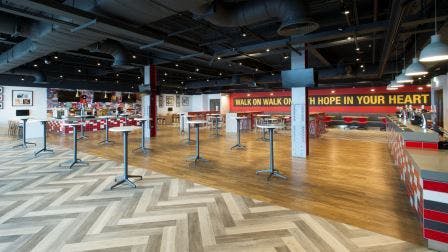 Anfield Beat venue with modern design, ideal for networking events and gatherings.