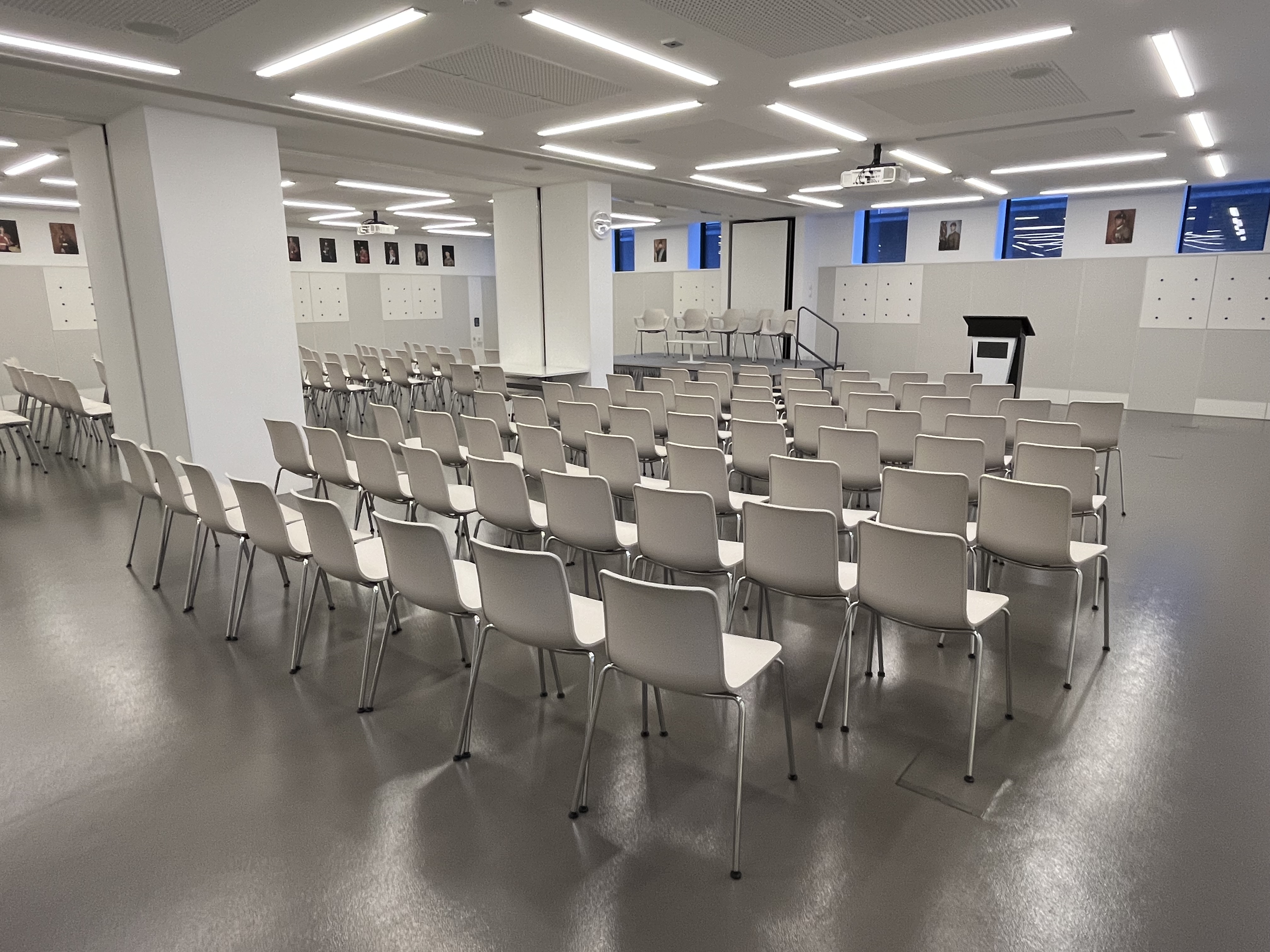 Foyle Centre event space with modern design, ideal for presentations and meetings. - Banner