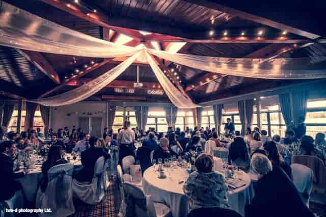 Elegant event space at Woburn Safari Lodge, perfect for weddings and corporate gatherings.