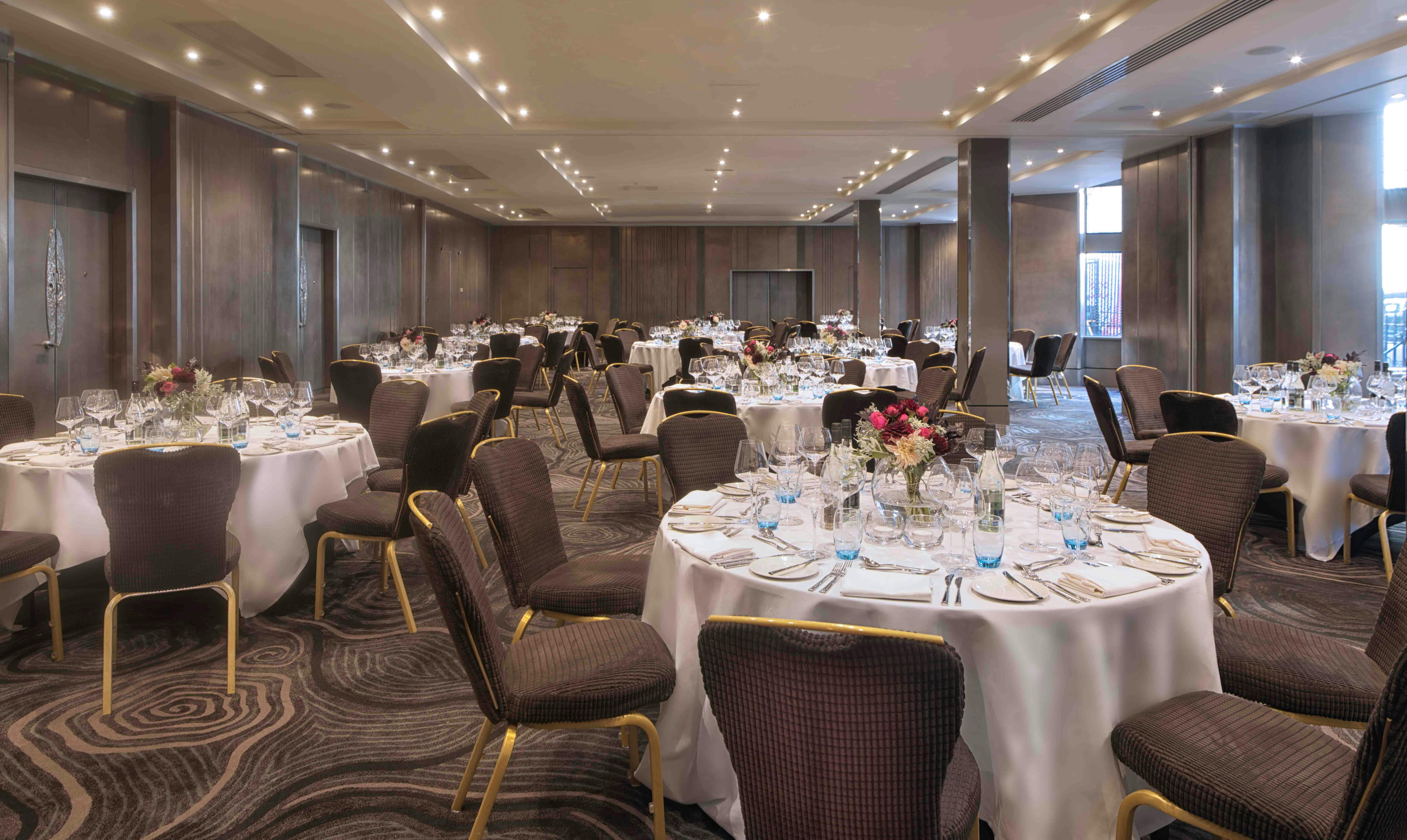 Elegant event space at Radisson Blu London, perfect for corporate gatherings and upscale celebrations.