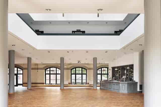 Pumping House exclusive hire venue with built-in bar for networking receptions and event hosting.