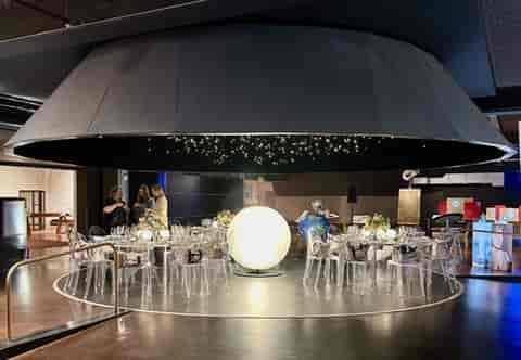 Wonderlab event gala, modern design, science museum