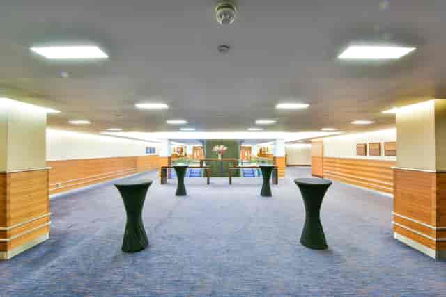 Arora Theatre event space at Sofitel London Heathrow, modern decor for networking and receptions.