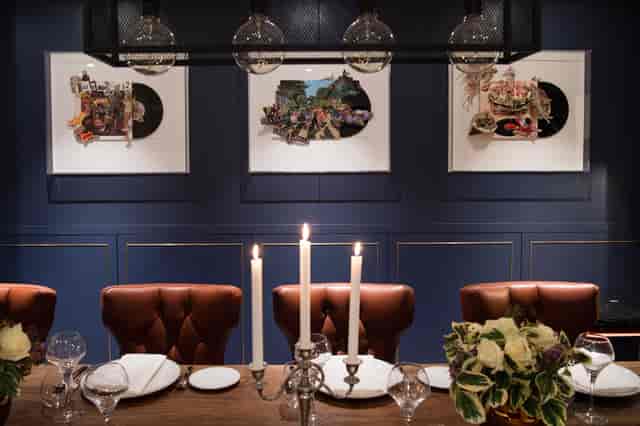 Elegant dining table in The Music Room, Vintry and Mercer Hotel for upscale events.