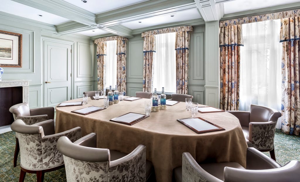 Argyll Room at The Stafford London, elegant meeting space for intimate gatherings.