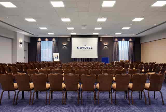 Albury Suite conference room at Novotel London Stansted, bright and professional setup.