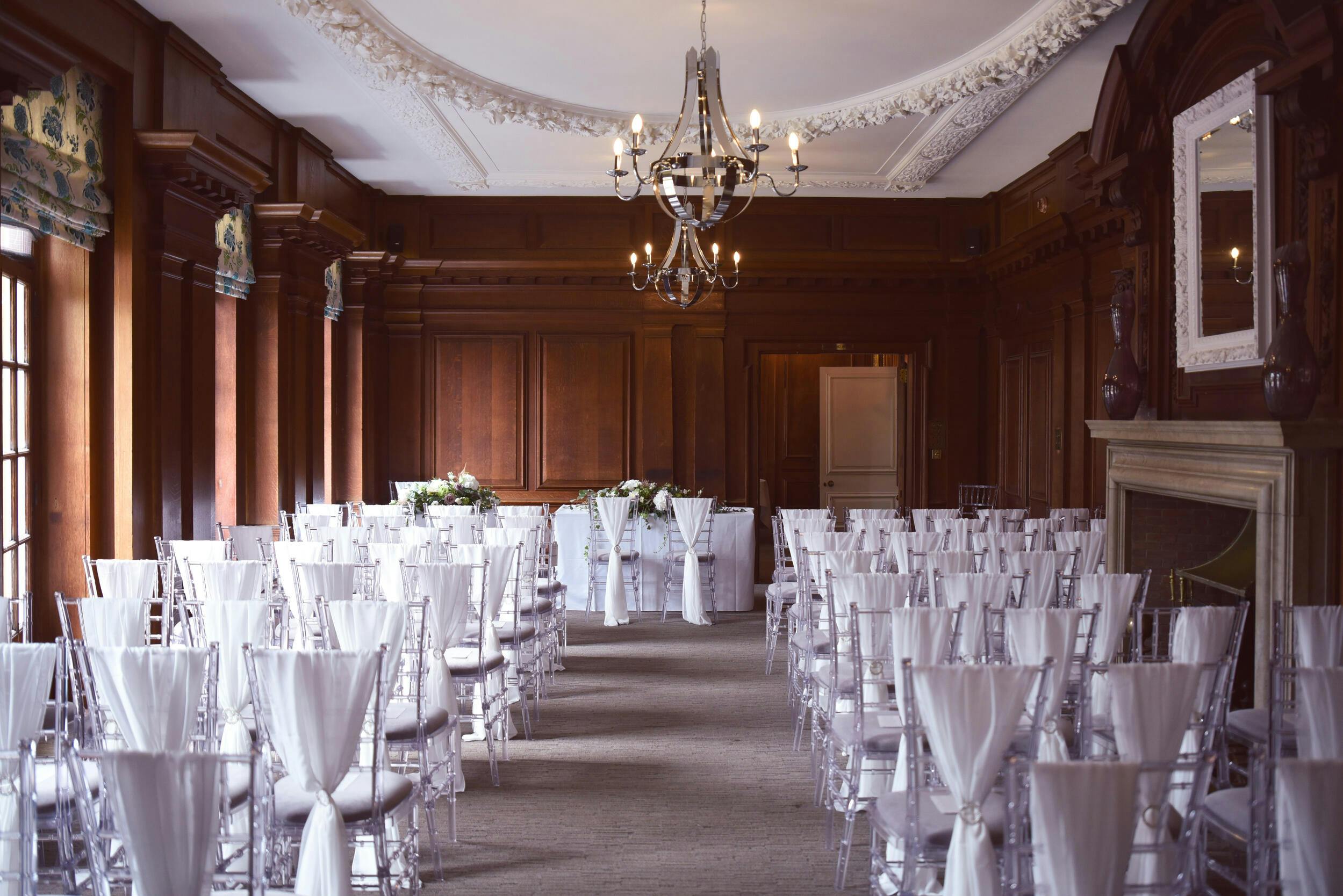 Elegant event space at Barnett Hill Hotel, ideal for weddings and gatherings.