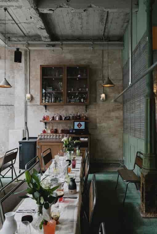Stylish Bitters Bar in Canova Hall, ideal for intimate gatherings and corporate events.