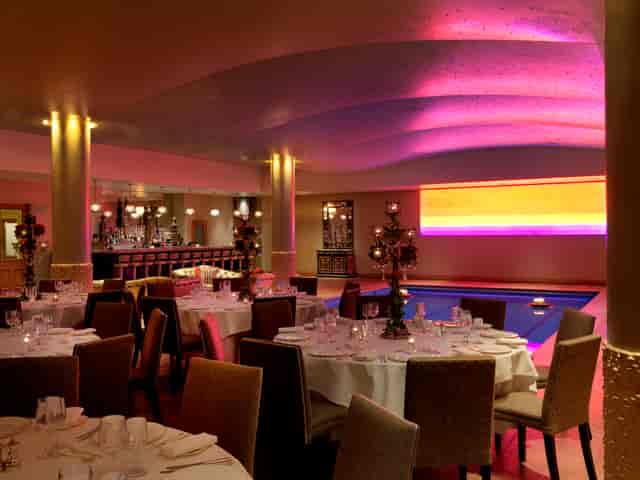 Elegant pool area at Haymarket Hotel, ideal for upscale events and corporate gatherings.