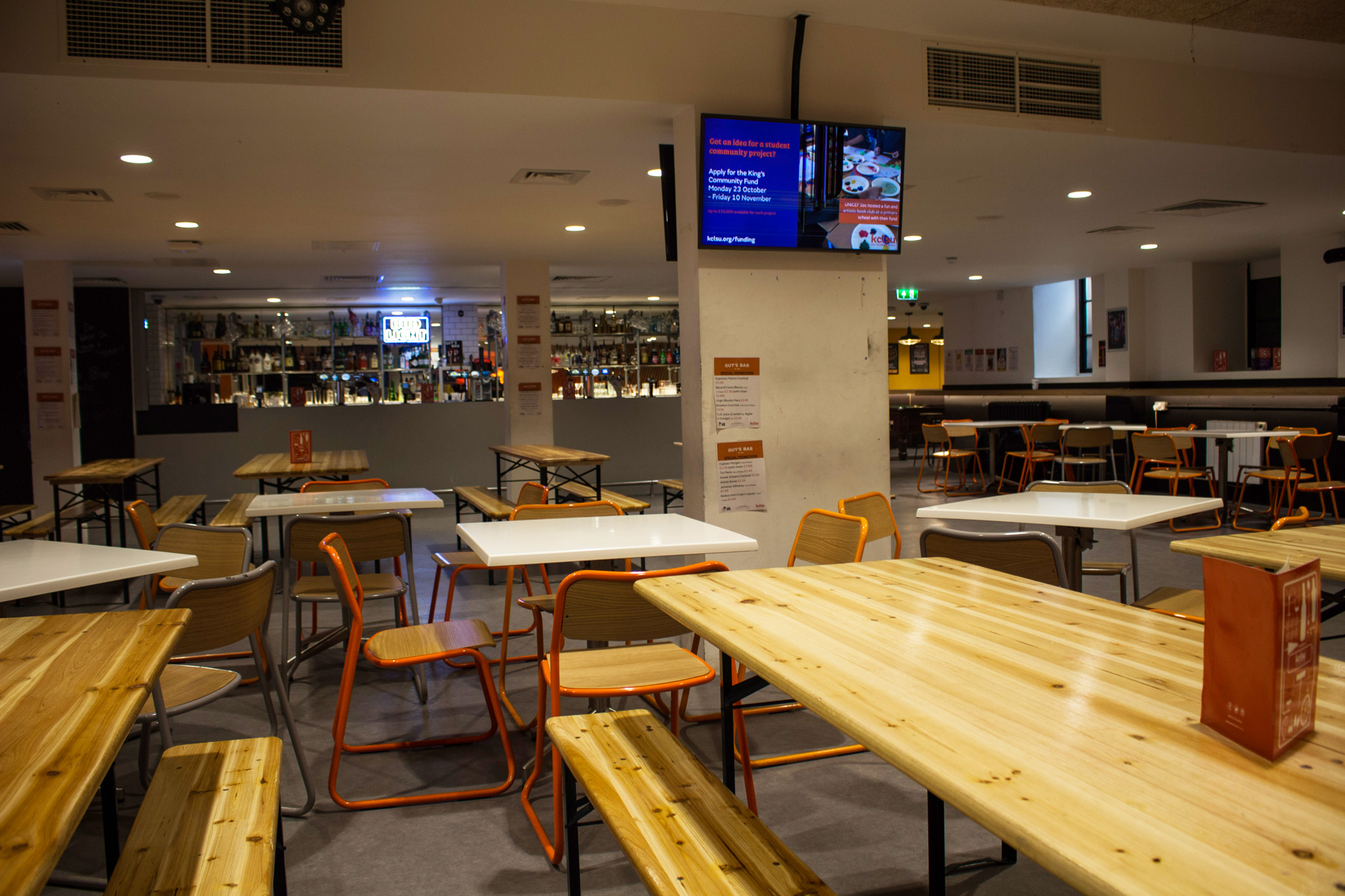 Versatile event space at Guy's Bar London with modern vibe for networking and meetings. - Banner