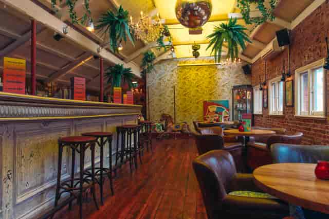 Vibrant Rum Attic event space in Brighton, ideal for gatherings and meetings.