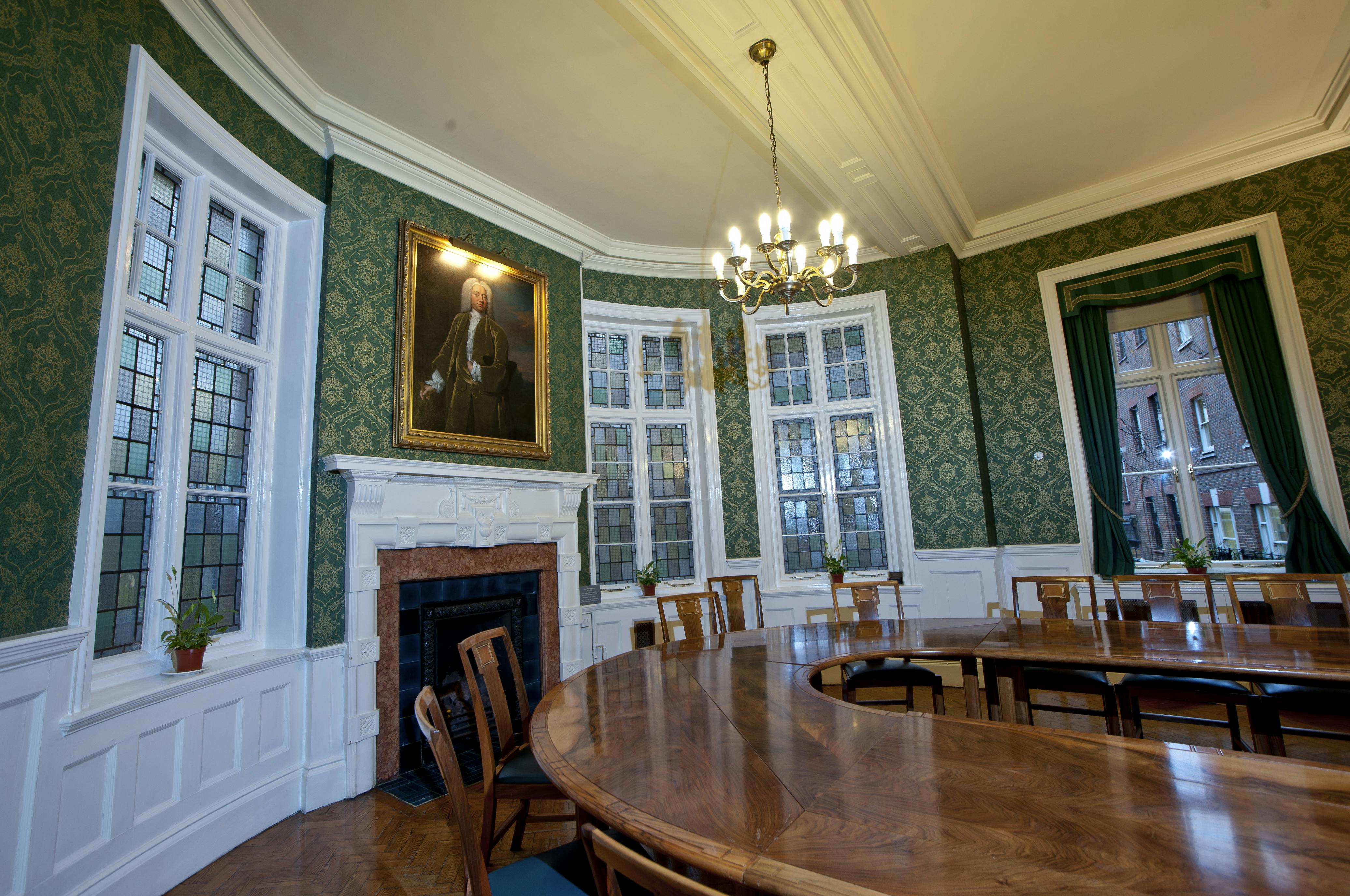 Salisbury Room at St Bride Foundation with elegant decor, ideal for formal meetings.