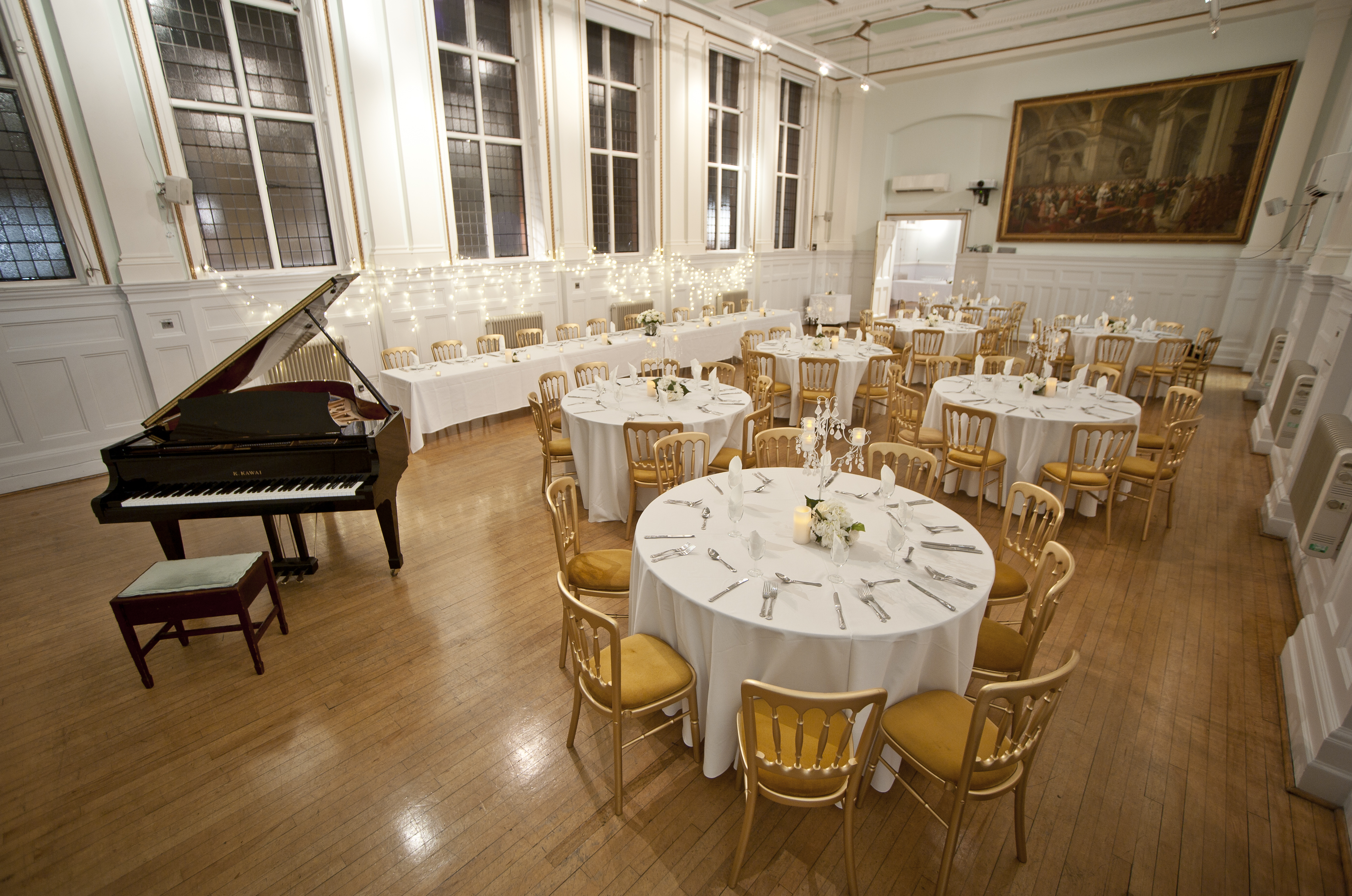 Elegant event space at Bridewell Hall, ideal for formal dinners and galas. - Banner