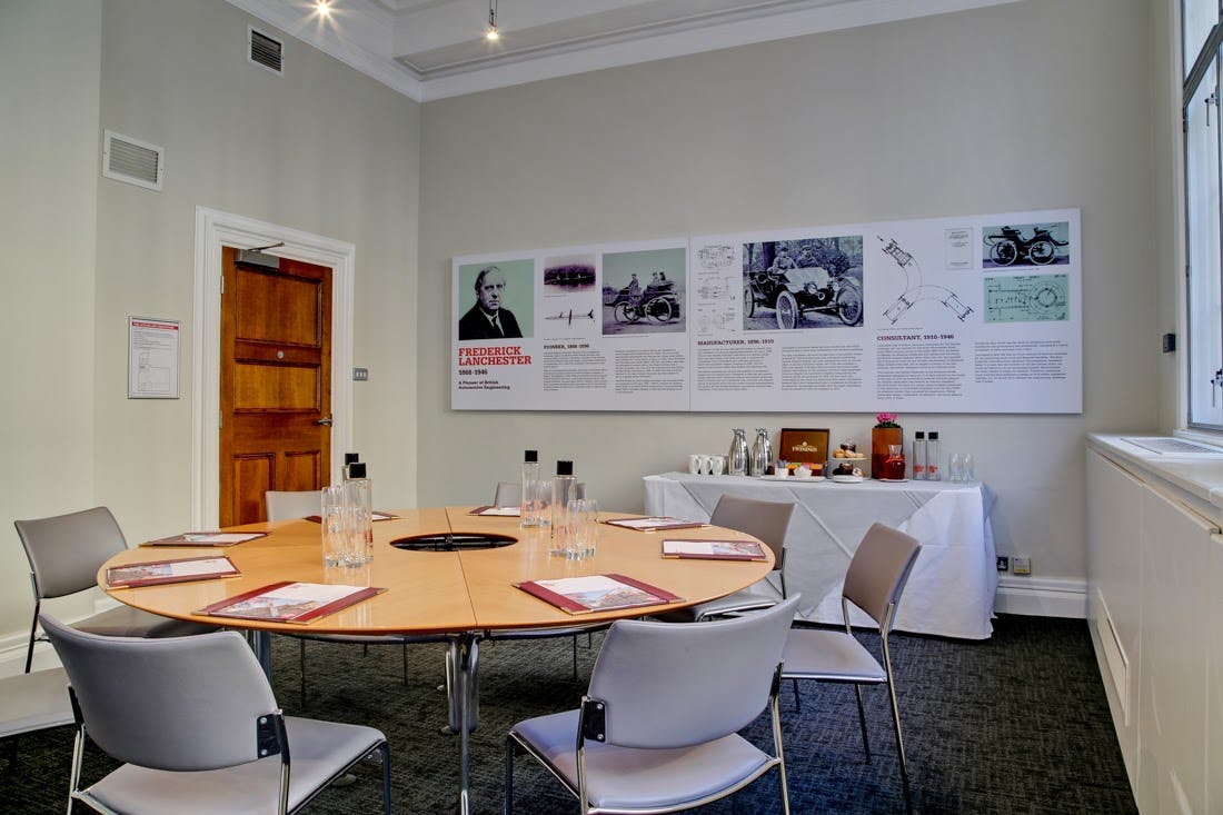 Frederick Lanchester in a bright meeting room, perfect for workshops and strategic meetings.