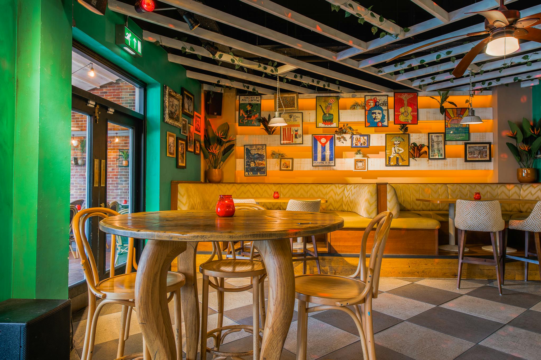 Vibrant event space at Revolucion De Cuba Reading for networking and gatherings.
