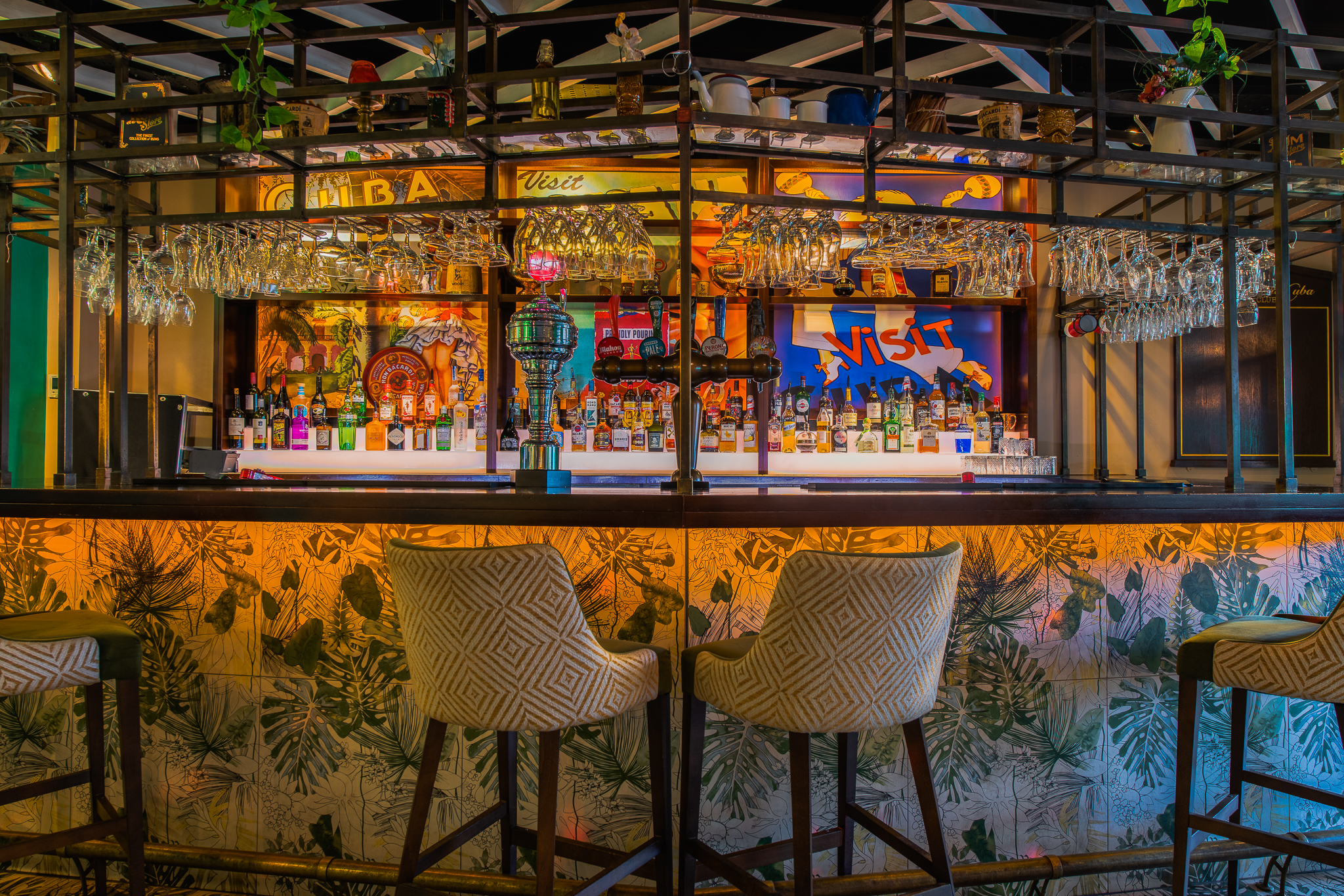 Havana Bar & Roof Terrace: vibrant venue for networking events with stylish seating.