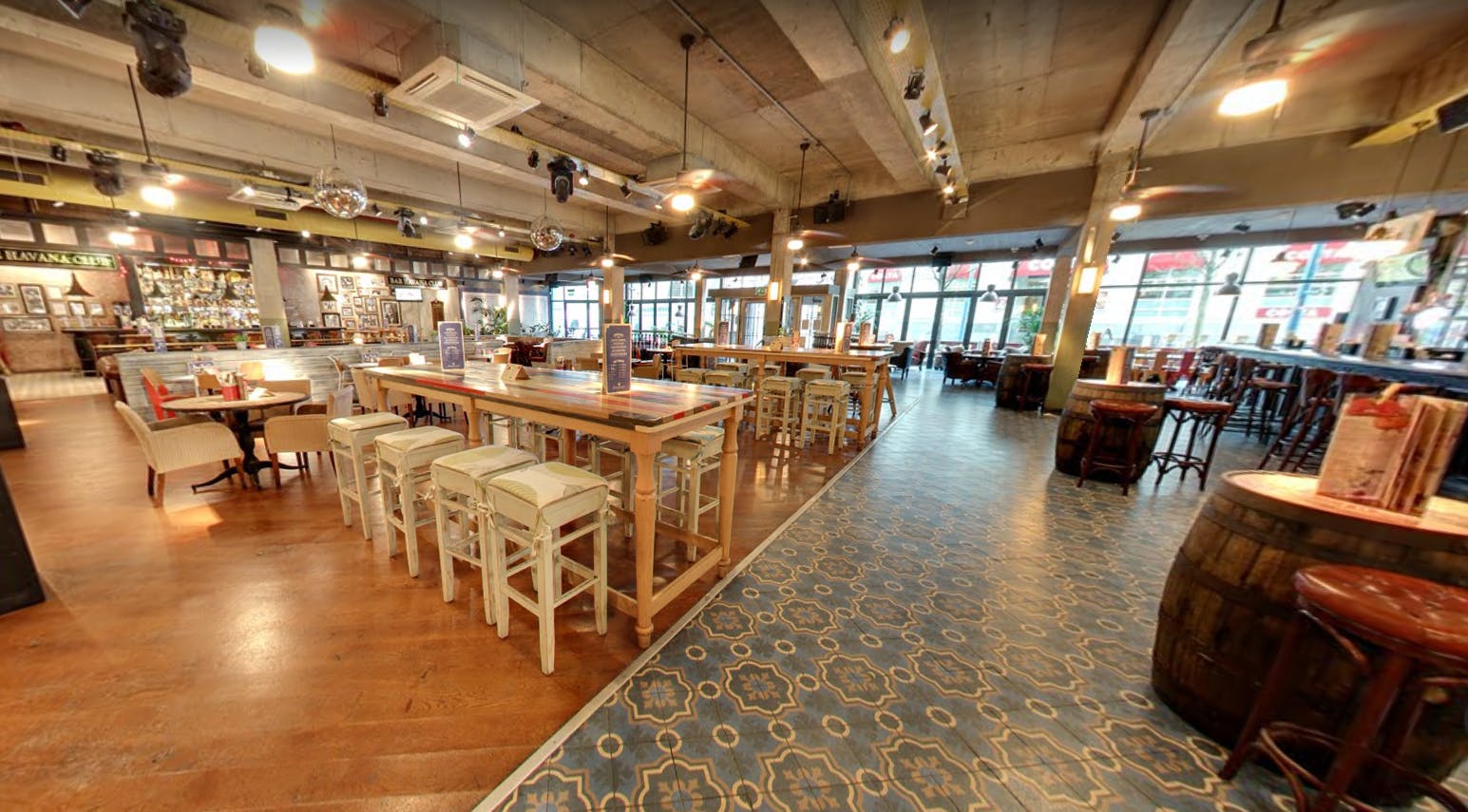 Spacious full venue hire at Revolucion De Cuba Cardiff for events with modern decor.