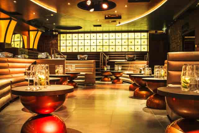 Stylish event space in Maddox Club Mayfair, perfect for networking and private parties.