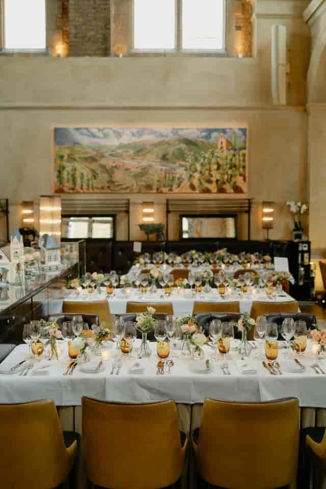 Elegant dining space at Galvin La Chapelle for weddings and corporate events.