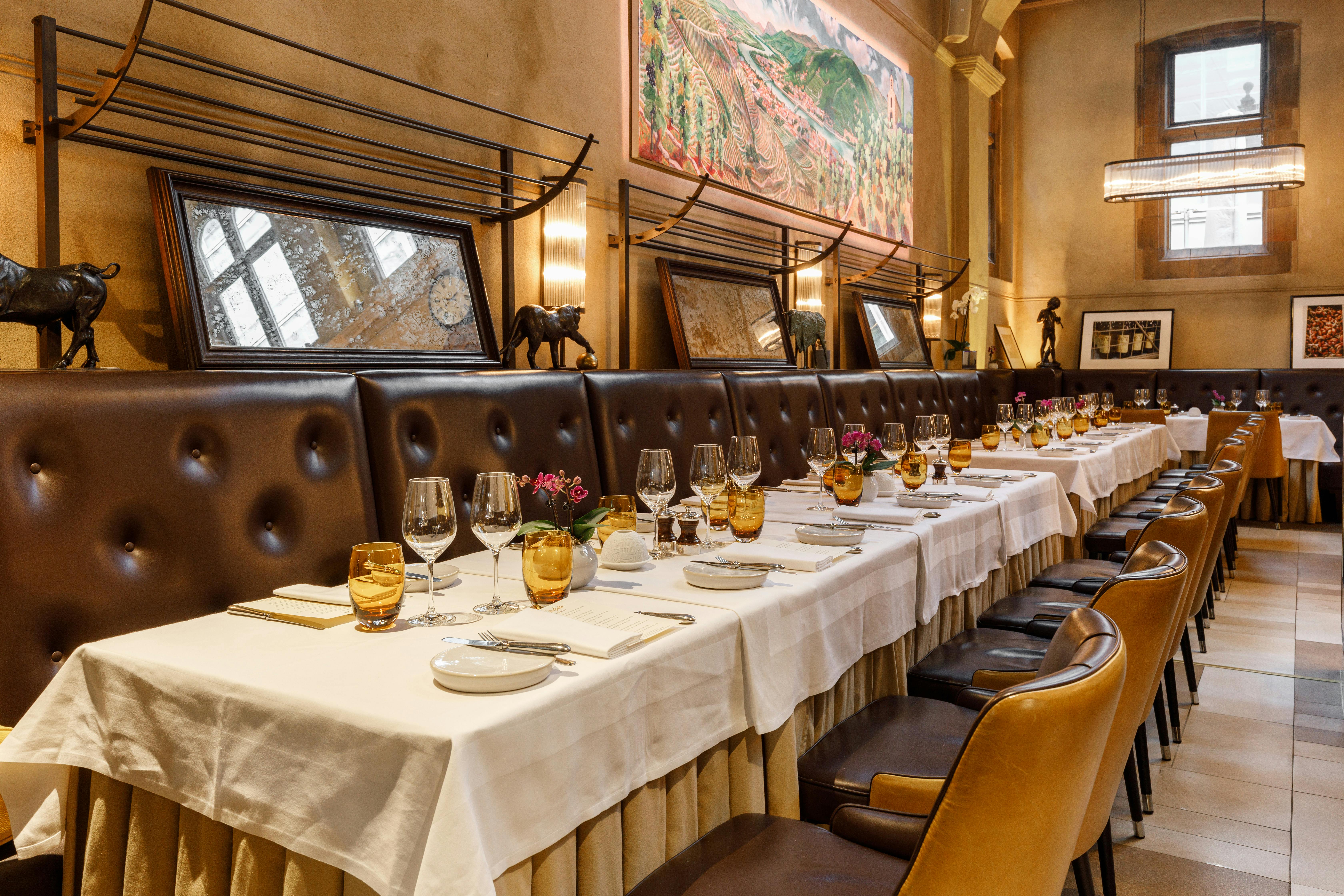 Sophisticated dining setup at Galvin La Chapelle for corporate events and private gatherings.