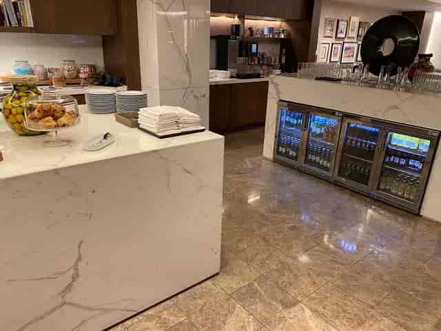 Executive lounge catering setup at JW Marriott Grosvenor House for elegant events.