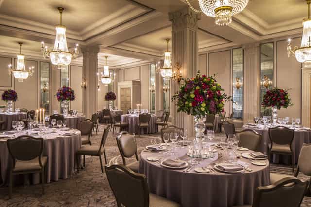 Elegant executive lounge at JW Marriott London, perfect for weddings and corporate events.