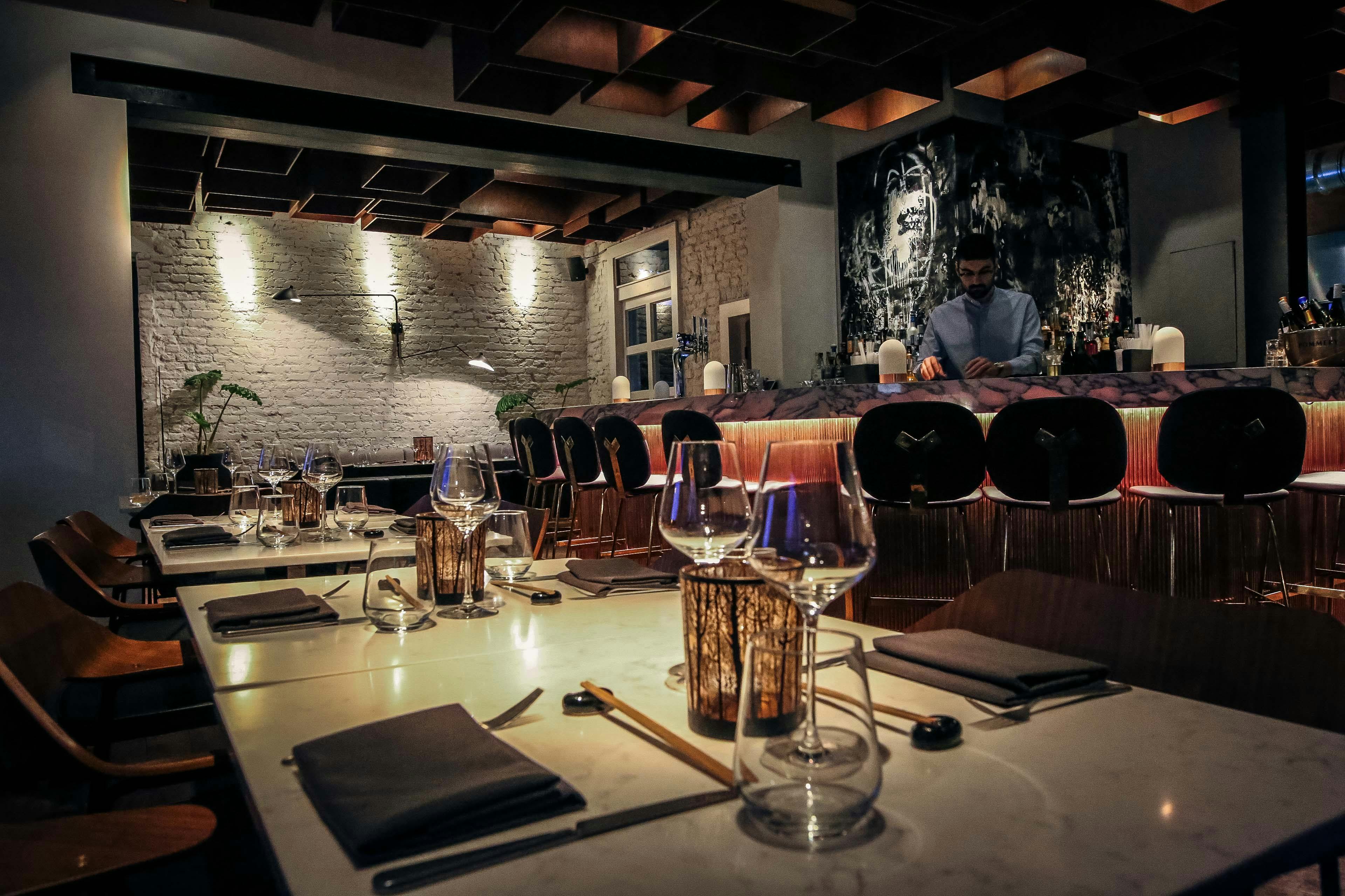Robata Grill Restaurant: elegant dining space for corporate dinners and intimate gatherings.