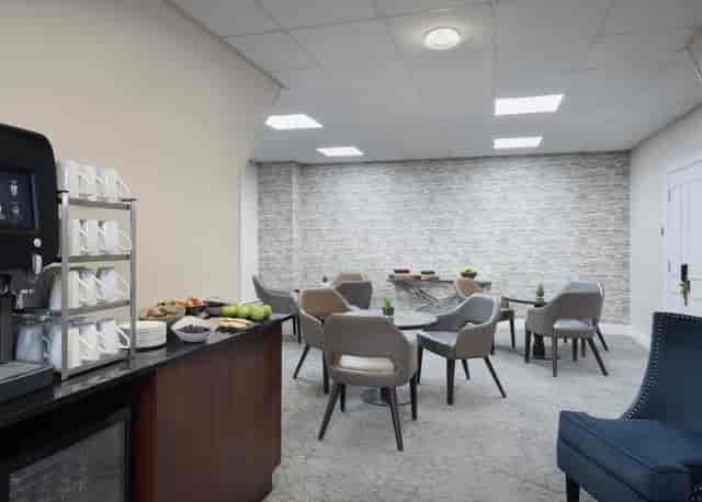 Orangery break room at Delta Hotels, featuring comfortable seating for meetings and events.