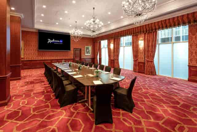 Private Room 38 at Radisson Blu Heathrow, elegant meeting space for corporate events.