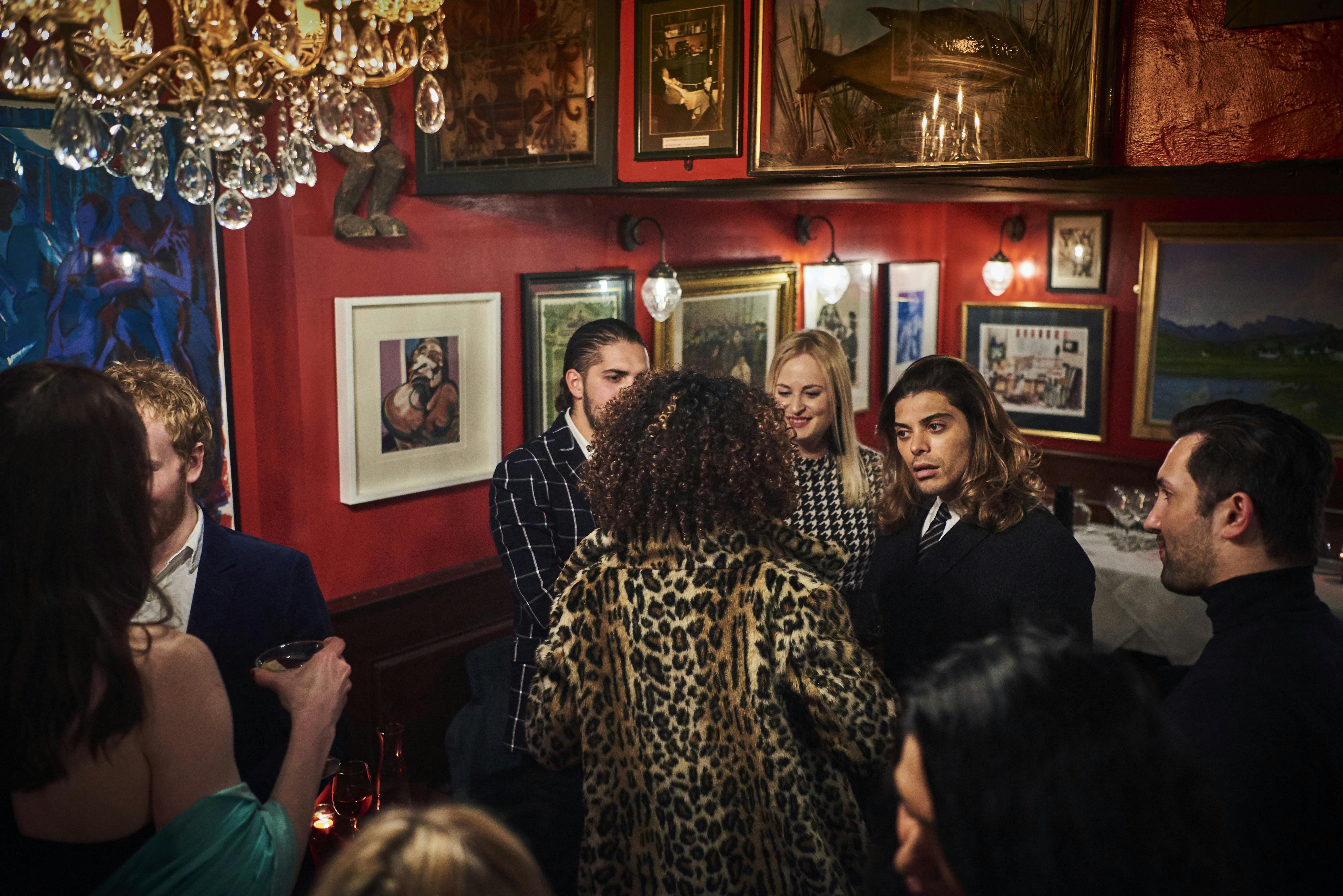 Groove Room at Boisdale of Mayfair, vibrant networking event in cozy decor.