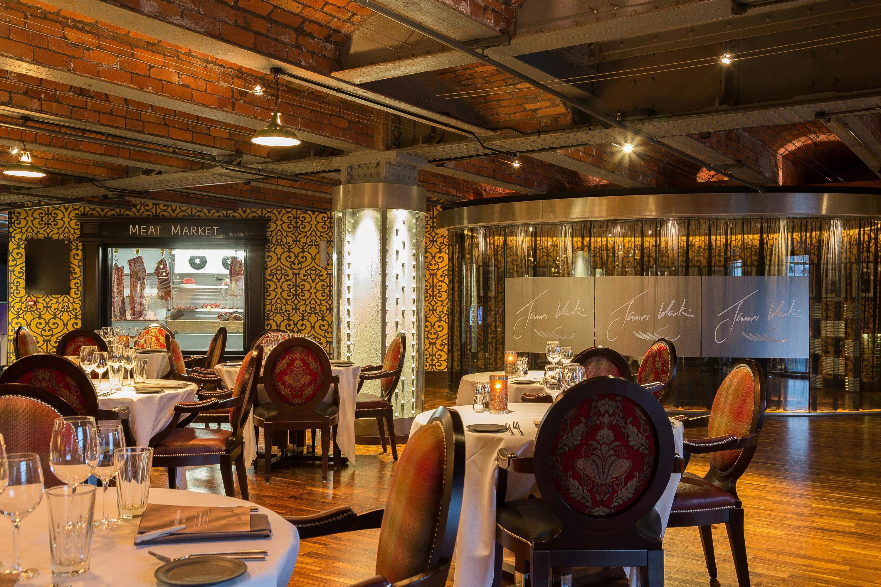 James Martin restaurant Manchester: elegant dining space for upscale events and celebrations.