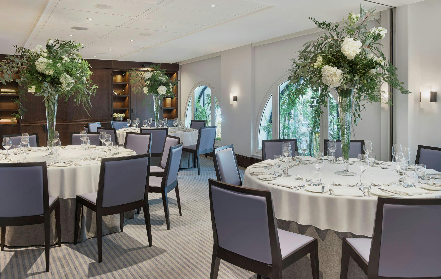 Elegant dining space at The Press Room, ideal for upscale events and corporate meetings.