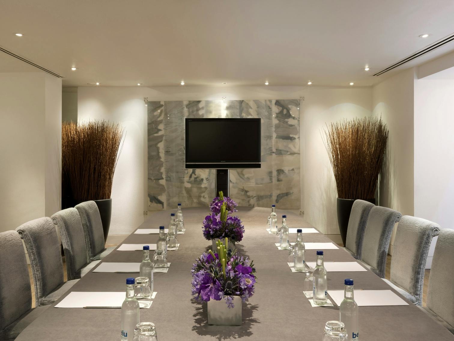 Modern meeting room at The Print Room, One Aldwych, ideal for professional events.