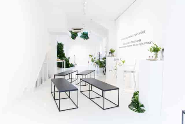Sleek minimalist event space in Noho Showrooms, perfect for workshops and networking.