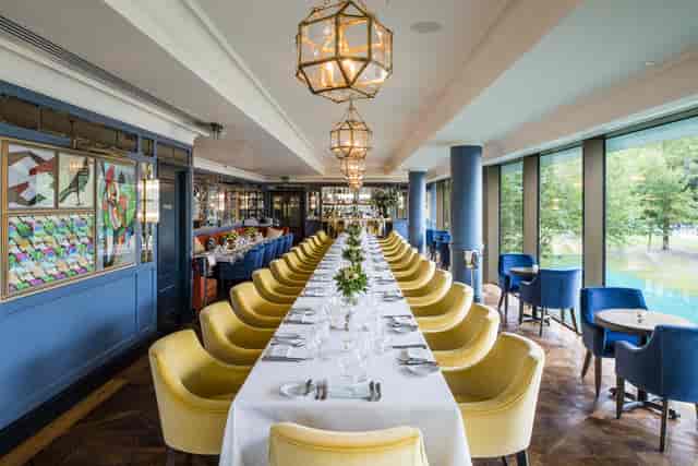 Elegant dining room at The Ivy Tower Bridge for corporate meetings and private events.