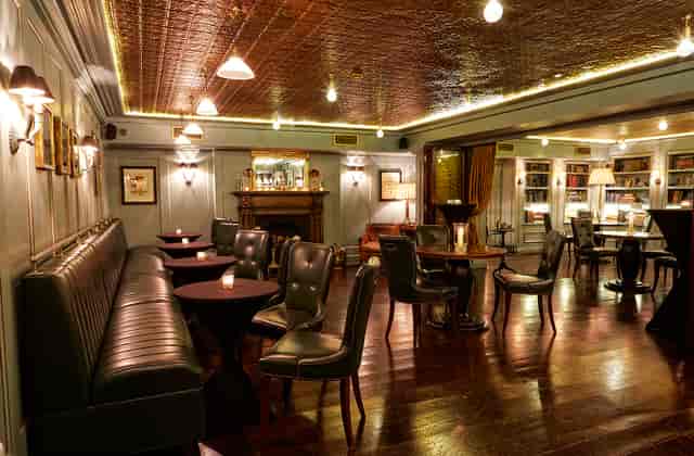 Elegant event space at Bentley's Oyster Bar, ideal for gatherings and networking.