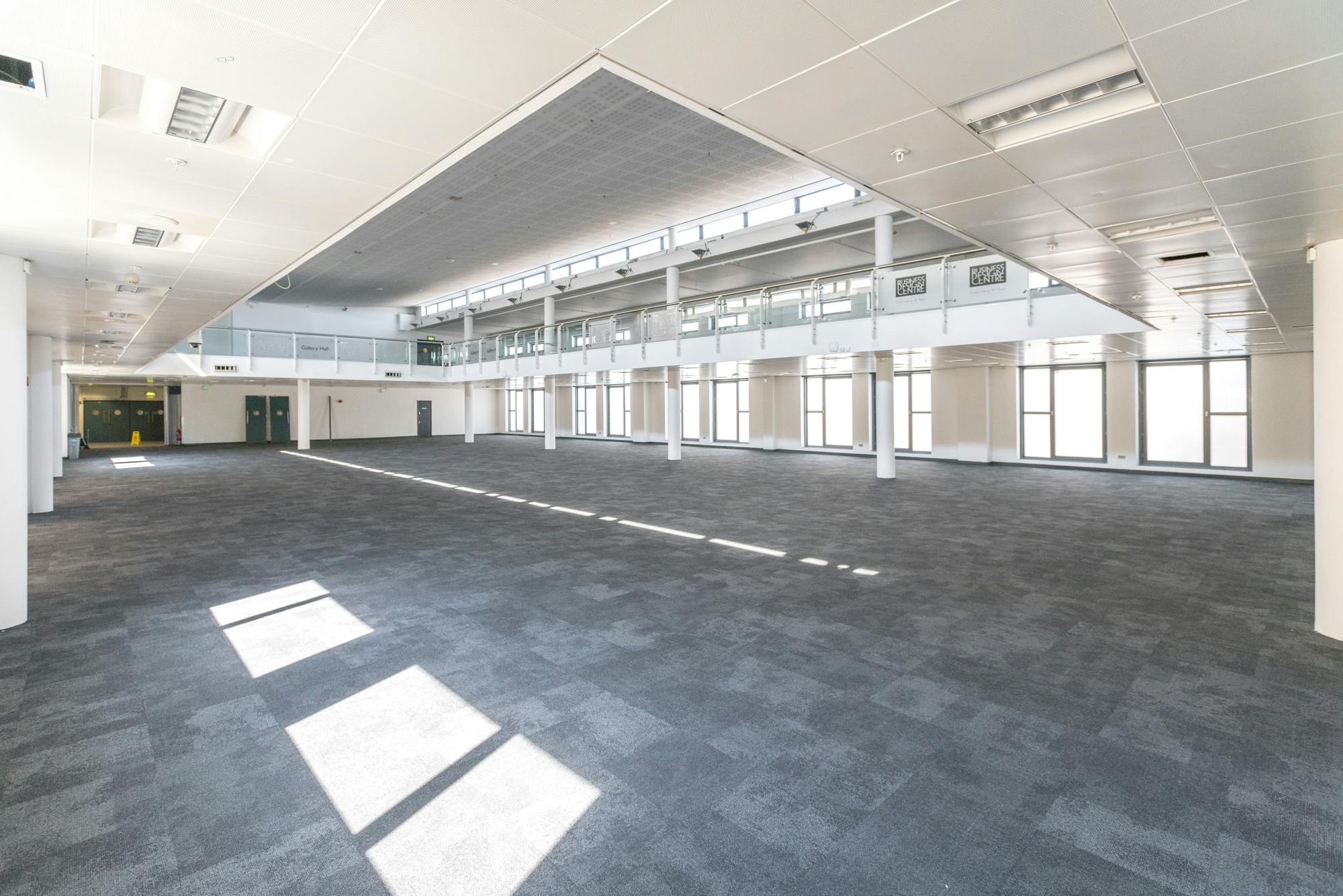 Spacious Gallery Hall in Business Design Centre, ideal for meetings and exhibitions.