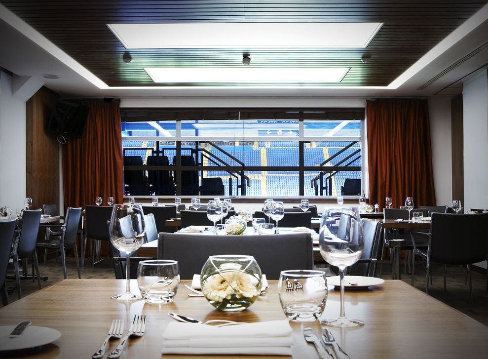 Vialli Suite at Chelsea FC: elegant event space for corporate meetings and private gatherings.