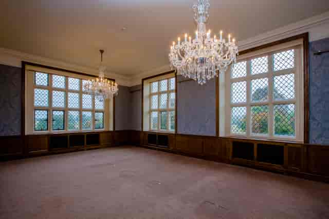 Elegant event room in The Mansion House, North Mymms Park, ideal for meetings and gatherings.